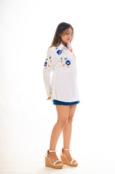 Embroidered Floral Shirts